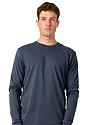 Unisex Long Sleeve 50/50 Blend Tee NAVY 1
