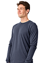 Unisex Long Sleeve 50/50 Blend Tee NAVY 2