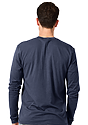 Unisex Long Sleeve 50/50 Blend Tee NAVY 3