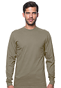 Unisex Long Sleeve 50/50 Blend Tee WALNUT 1