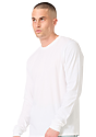 Unisex Long Sleeve 50/50 Blend Tee WHITE 2