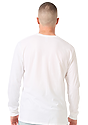 Unisex Long Sleeve 50/50 Blend Tee WHITE 3