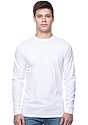 Unisex Long Sleeve 50/50 Blend Tee WHITE 1
