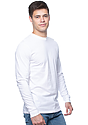 Unisex Long Sleeve 50/50 Blend Tee WHITE 2