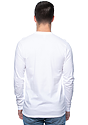 Unisex Long Sleeve 50/50 Blend Tee WHITE 3