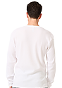 Unisex Long Sleeve 50/50 Blend Tee WHITE 6