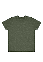 Toddler Blend Short Sleeve Coverstitch Neck Tee HEATHER ARMY 1