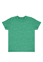 Toddler Blend Short Sleeve Coverstitch Neck Tee HEATHER GREEN 1