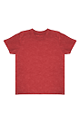 Toddler Blend Short Sleeve Coverstitch Neck Tee HEATHER RED 1