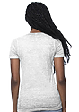 Women's Burnout Wash V-Neck WHITE 3
