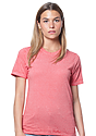 Unisex Burnout Wash Tee RED Front