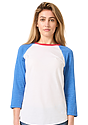 Unisex Americana Raglan Baseball Shirt  Front2