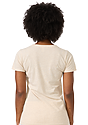 Women's Triblend Short Sleeve Tee TRI OATMEAL Back