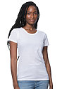 Women's Triblend Short Sleeve Tee TRI WHITE Front