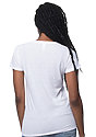 Women's Triblend Short Sleeve Tee TRI WHITE Back