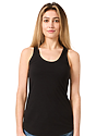 Women's Triblend Tank Top TRI BLACK Front