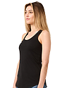 Women's Triblend Tank Top TRI BLACK Side
