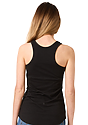 Women's Triblend Tank Top TRI BLACK Back