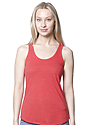 Women's Triblend Tank Top TRI RED Front
