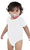 Infant Triblend One Piece TRI WHITE Front