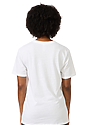 Unisex Triblend Short Sleeve Tee TRI WHITE Back2