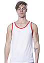 Unisex Triblend Tank Top TRI WHITE / TRI RED Front