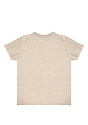 Toddler TriBlend Short Sleeve Coverstitch Neck Tee TRI OATMEAL 2