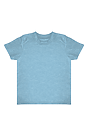 Toddler TriBlend Short Sleeve Coverstitch Neck Tee TRI POOL 1