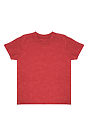 Toddler TriBlend Short Sleeve Coverstitch Neck Tee TRI RED 1