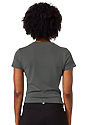 Womens Rib Crop Tee ASPHALT 3