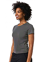 Womens Rib Crop Tee ASPHALT 2