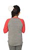 Youth Triblend Raglan Baseball Shirt TRI VINTAGE GREY/TRI RED Back