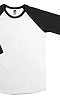 Youth Triblend Raglan Baseball Shirt TRI WHITE / TRI BLACK Front2
