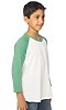 Youth Triblend Raglan Baseball Shirt TRI WHITE / TRI KELLY Front