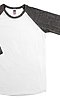 Youth Triblend Raglan Baseball Shirt TRI WHITE / TRI ONYX Front2