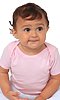 Infant Organic Lapover Tee ROSE PINK Front