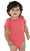 Infant Organic One Piece CORAL Front