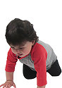 Infant Triblend Raglan Baseball Shirt TRI VINTAGE GREY/TRI RED Side