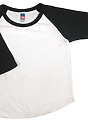 Infant Triblend Raglan Baseball Shirt TRI WHITE / TRI BLACK Laydown
