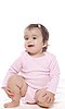 Infant Organic Long Sleeve One Piece  Front