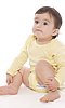 Infant Organic Long Sleeve One Piece CANARY Side