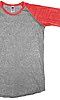 Toddler Triblend Raglan Baseball Shirt TRI VINTAGE GREY/TRI RED Front2