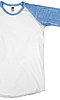 Toddler Triblend Raglan Baseball Shirt TRI WHITE / TRI POOL Front2