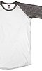 Toddler Triblend Raglan Baseball Shirt TRI WHITE / TRI VINTAGE GREY Front2