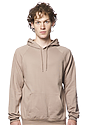 Unisex Organic Cotton Pullover Hoodie ALMOND Front