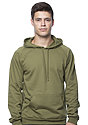 Unisex Organic Cotton Pullover Hoodie MOSS Front