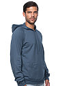 Unisex Organic Cotton Pullover Hoodie PACIFIC BLUE Side