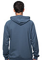 Unisex Organic Cotton Pullover Hoodie PACIFIC BLUE Back