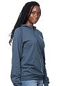 Unisex Organic Cotton Pullover Hoodie PACIFIC BLUE Side2