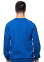 Unisex Organic Raglan Crew Neck Sweatshirt NAUTICAL BLUE Back